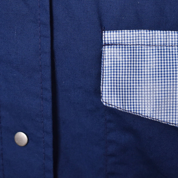 1980s Vintage Blue Blass Pocket Camp Shirt Cats Like Us