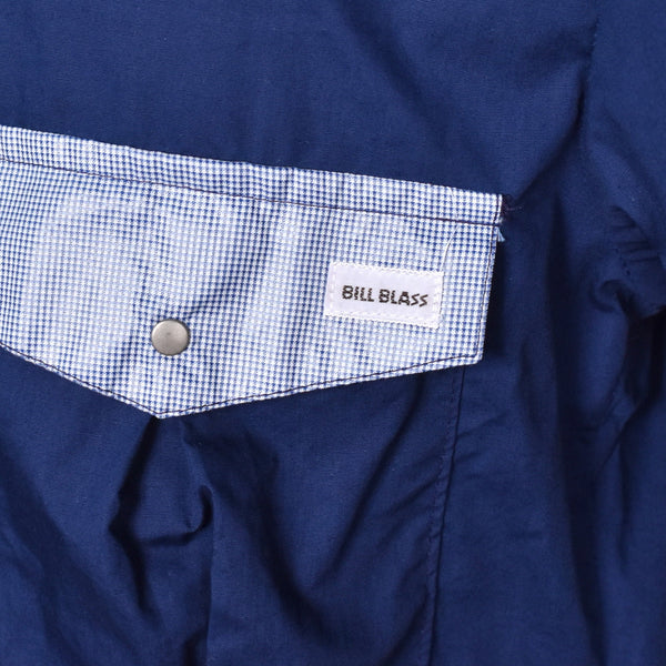 1980s Vintage Blue Blass Pocket Camp Shirt Cats Like Us