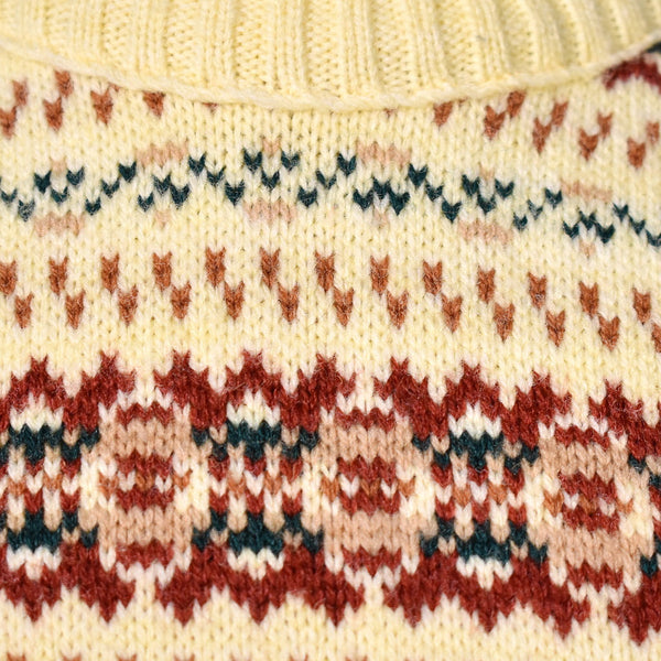 1980s Vintage Faux Fair Isle Sweater Cats Like Us