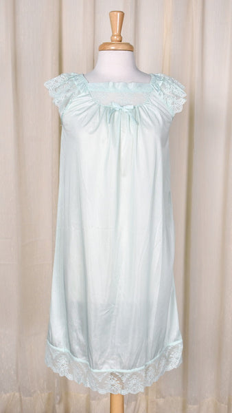 1980s Vintage NWOT Mint Lace Night Gown Cats Like Us