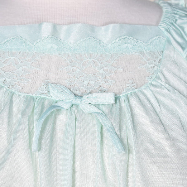 1980s Vintage NWOT Mint Lace Night Gown Cats Like Us