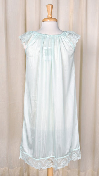 1980s Vintage NWOT Mint Lace Night Gown Cats Like Us