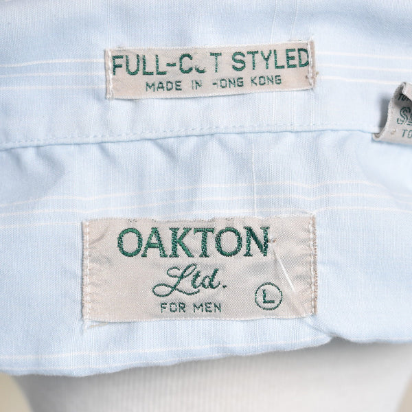 1980s Vintage Sky Blue Check Shirt Cats Like Us