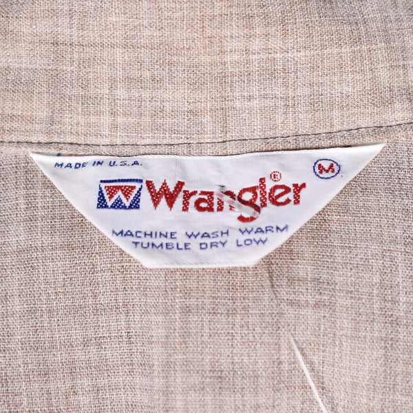 1980s Vintage Tan Wrangler Shirt Cats Like Us