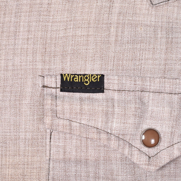 1980s Vintage Tan Wrangler Shirt Cats Like Us