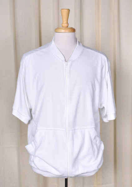 1980s Vintage Terrycloth Pool Jacket Cats Like Us