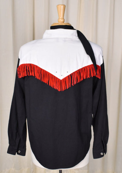 1980s Vintage Western Red & Blk Set Cats Like Us