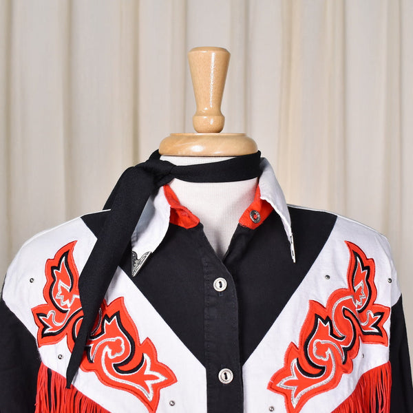 1980s Vintage Western Red & Blk Set Cats Like Us