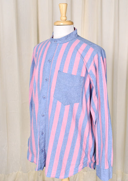 1980s Vintage Western Striped Shirt Set Cats Like Us