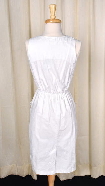 1980s Vintage White & Black Dress Set Cats Like Us