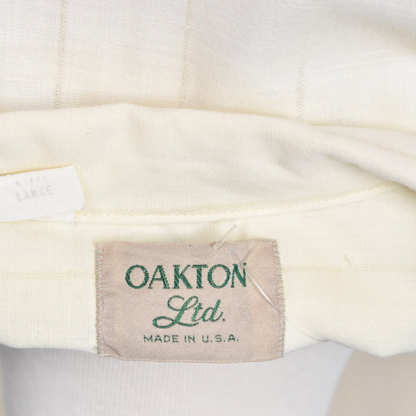 1980s Vintage Yellow Stripe Shirt Cats Like Us