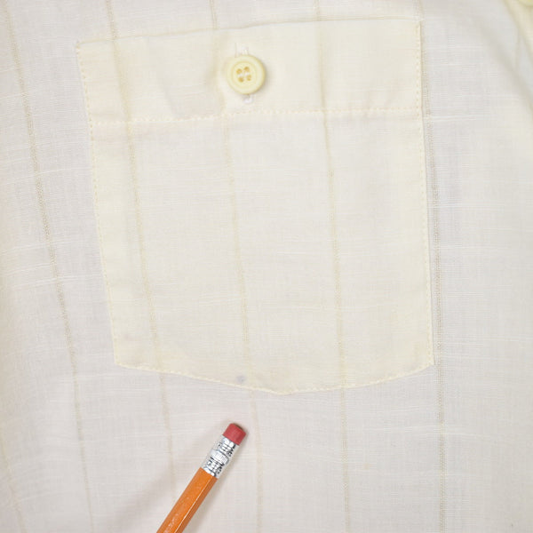 1980s Vintage Yellow Stripe Shirt Cats Like Us