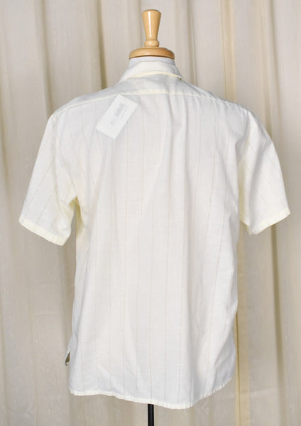 1980s Vintage Yellow Stripe Shirt Cats Like Us