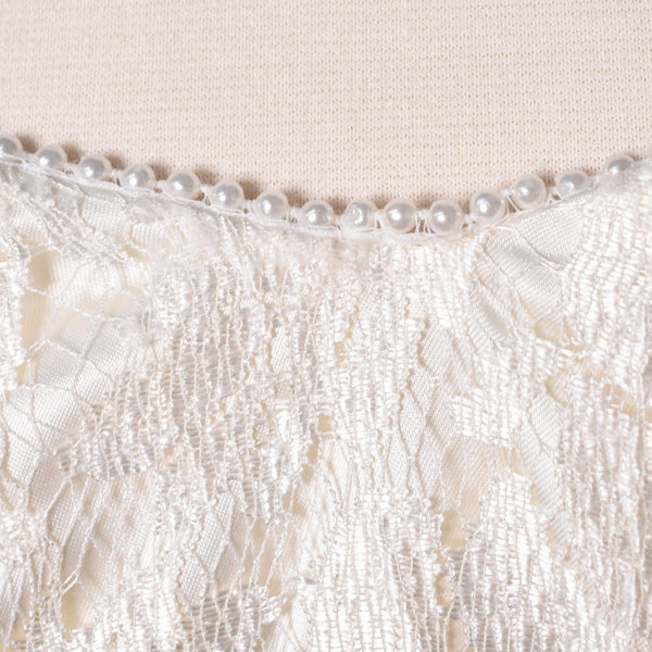 1990s Cream Lace Dress Set Cats Like Us
