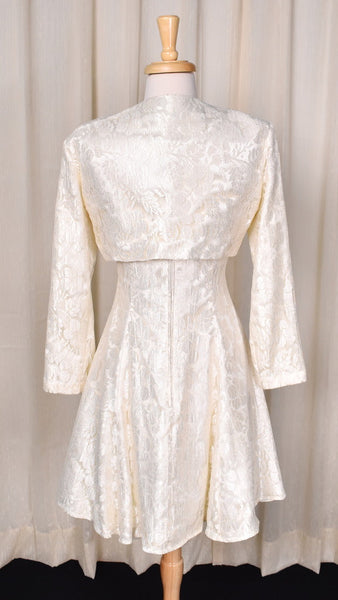 1990s Cream Lace Dress Set Cats Like Us