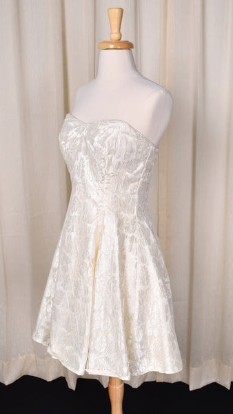 1990s Cream Lace Dress Set Cats Like Us