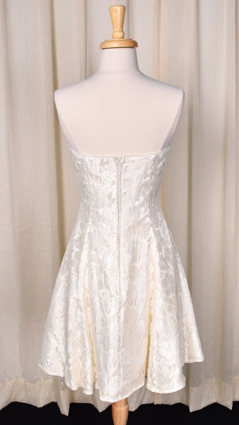 1990s Cream Lace Dress Set Cats Like Us