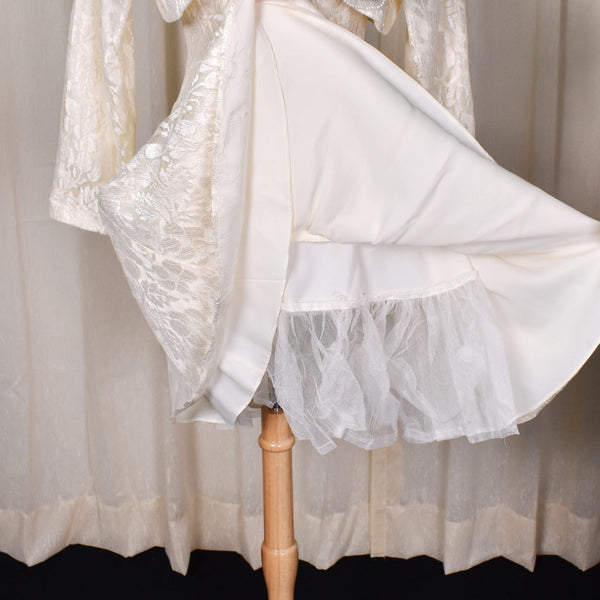 1990s Cream Lace Dress Set Cats Like Us