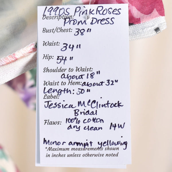 1990s Floral McClintock Dress Cats Like Us