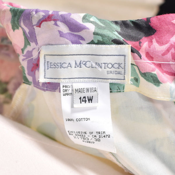 1990s Floral McClintock Dress Cats Like Us