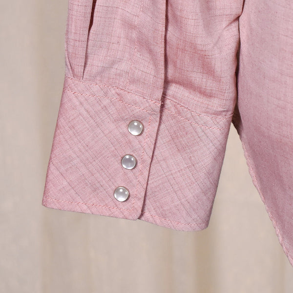 1990s Vintage Plain Rose Western Shirt Cats Like Us