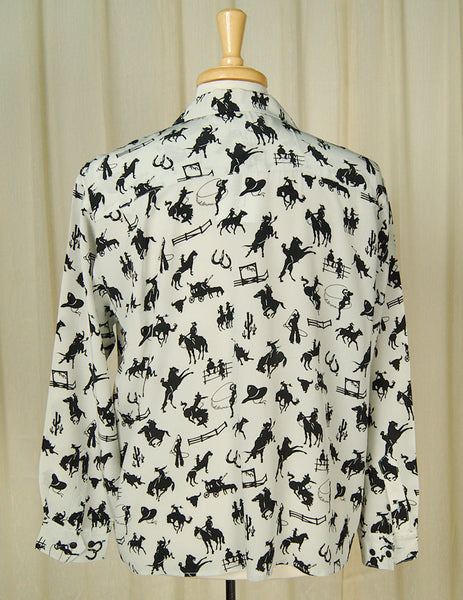 1990s does 1950s Cowboy Shirt Cats Like Us