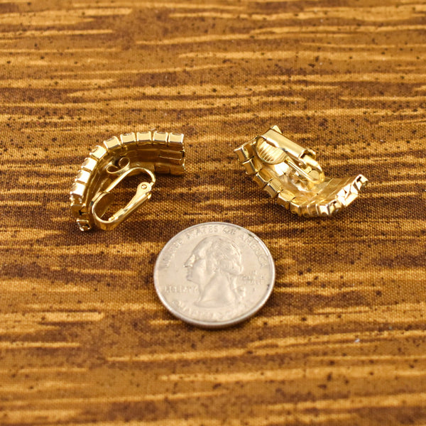 3D Golden Arch Earrings Cats Like Us