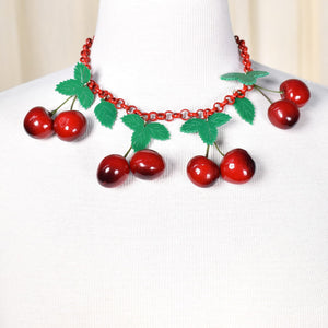 40s Style Cherry Necklace Cats Like Us
