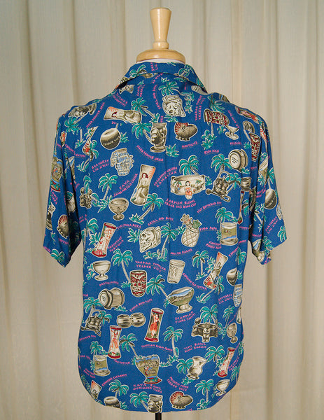60s Style Tiki Drink Shirt Cats Like Us