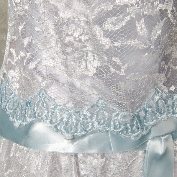 70s does 1920s Ice Blue Dress Cats Like Us