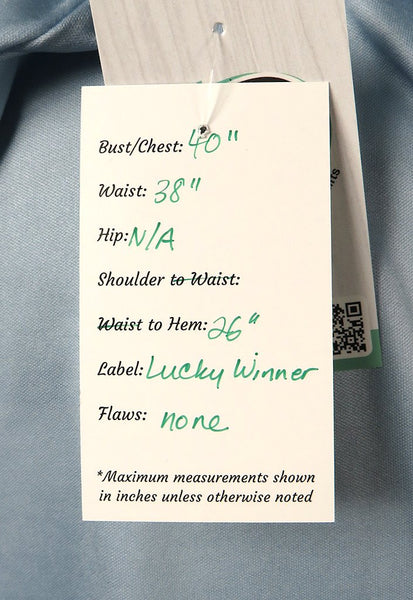 70s does 1940s Blue Peasant Top Cats Like Us