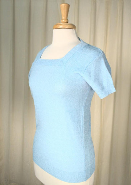 70s does 1940s Blue SS Sweater Cats Like Us
