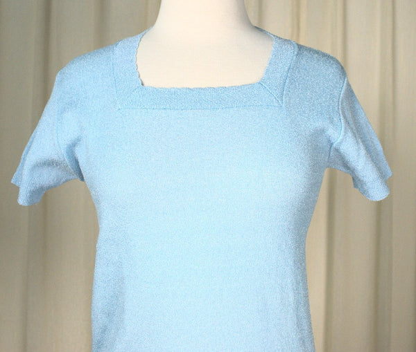 70s does 1940s Blue SS Sweater Cats Like Us