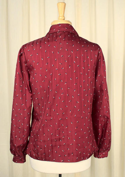 70s does 1940s Confetti Blouse Cats Like Us