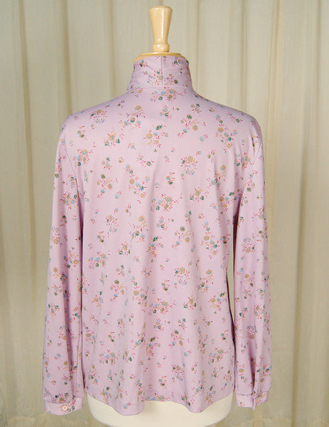 70s does 1940s Lavender Blouse Cats Like Us