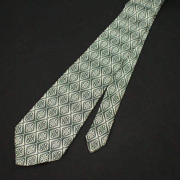 70s does 1940s Olive Floral Tie Cats Like Us