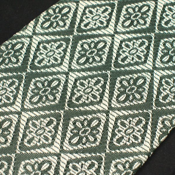 70s does 1940s Olive Floral Tie Cats Like Us