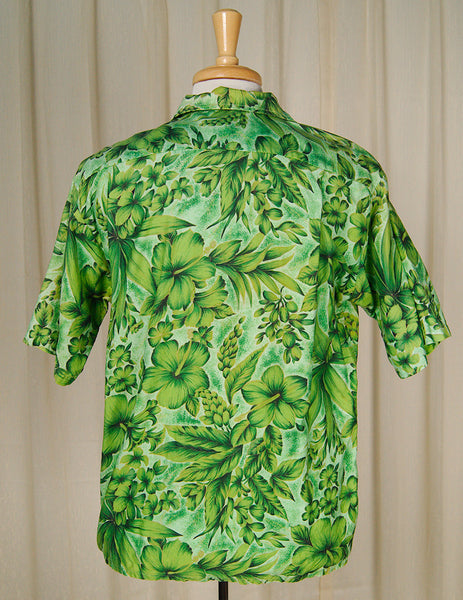 70s does 1950s Lucky Tiki Shirt Cats Like Us