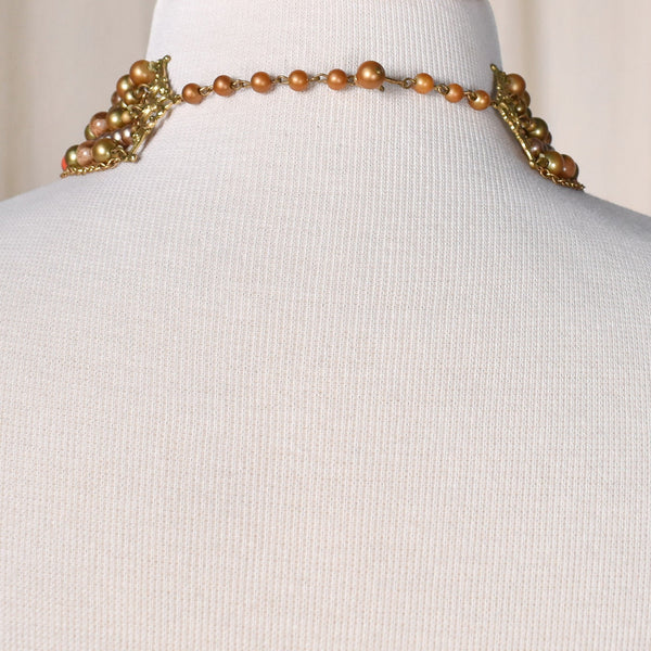 8 Strand Tan & Coral Necklace Cats Like Us