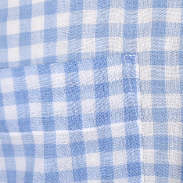 80s Vintage Blue Gingham Shirt Cats Like Us