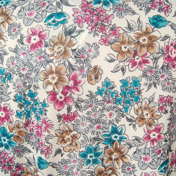 80s does 1940s Bouquet Blouse Cats Like Us
