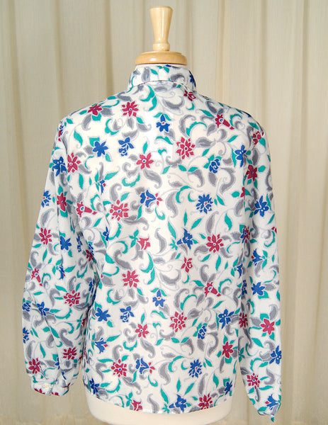 80s does 1940s Flora Bow Blouse Cats Like Us