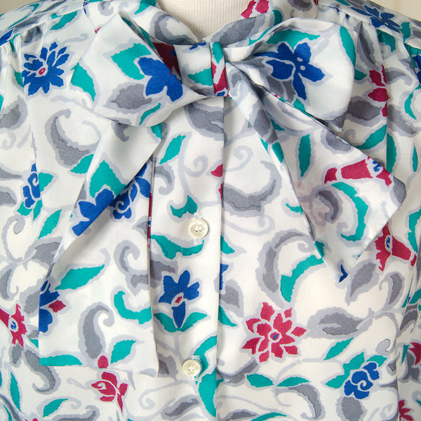 80s does 1940s Flora Bow Blouse Cats Like Us