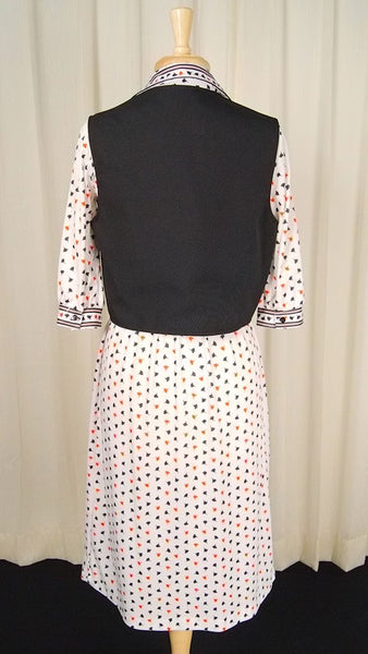 80s does 1940s Leaf Dress Cats Like Us