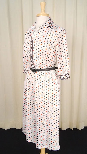 80s does 1940s Leaf Dress Cats Like Us