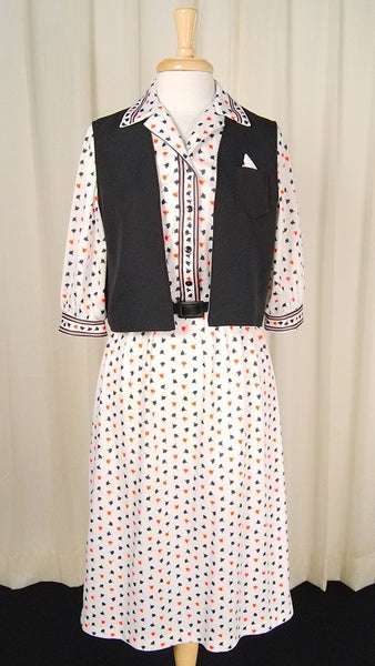 80s does 1940s Leaf Dress Cats Like Us