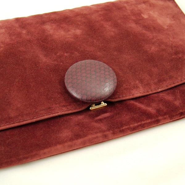80s does 1940s Plum Clutch Bag Cats Like Us