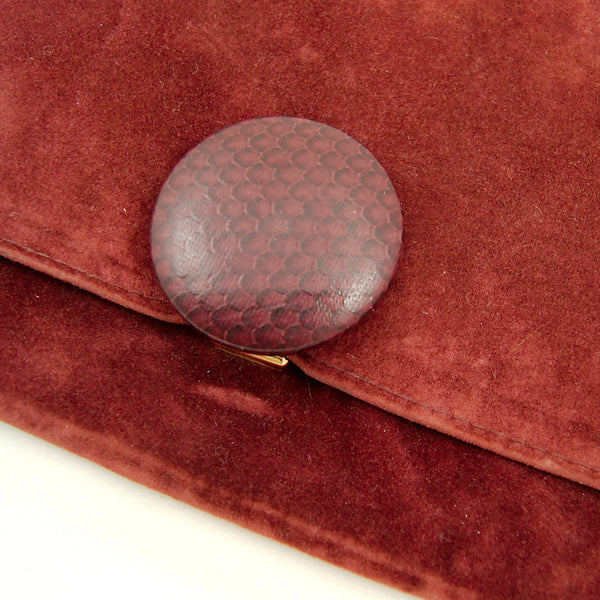 80s does 1940s Plum Clutch Bag Cats Like Us