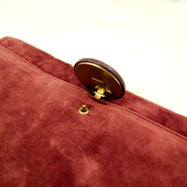 80s does 1940s Plum Clutch Bag Cats Like Us