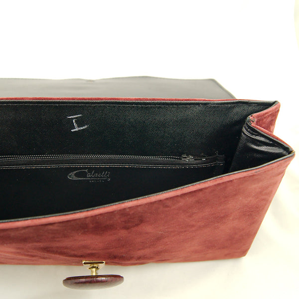 80s does 1940s Plum Clutch Bag Cats Like Us